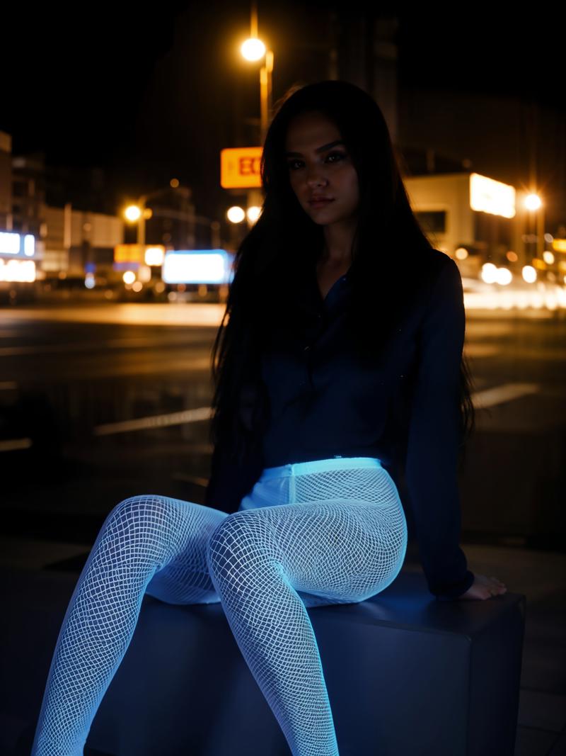 Neon blue tights online